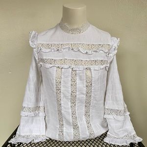 Express Cotton and Lace Top Size XS